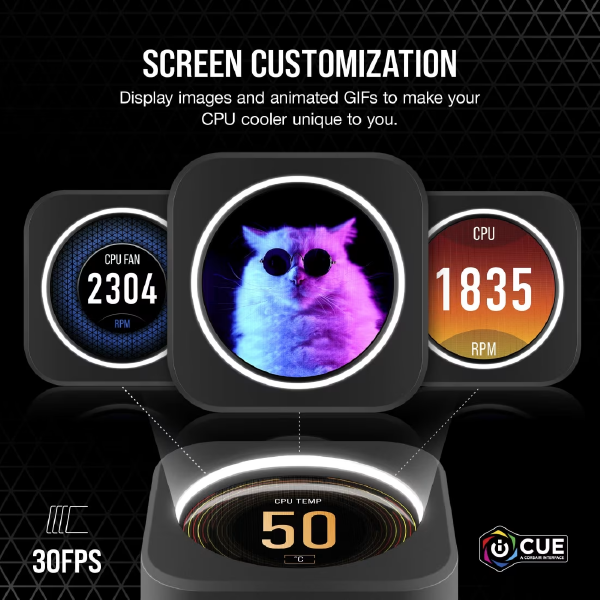 Corsair iCUE ELITE CPU Cooler LCD Display Upgrade Kit (CW-9060056-WW)5